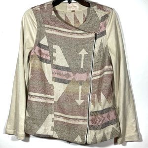 Under Skies Zip Front Jacket 
Size Medium